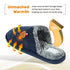 Mens Slip On Faux Fur Mule Slipper - Black